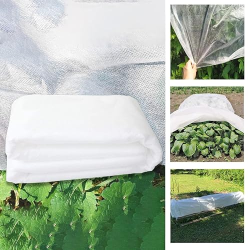 Buildingshop Fabric Crop Cover - 5.25 ft/1.6 Meter Height 17 GSM Durable Plant Protection for Agriculture