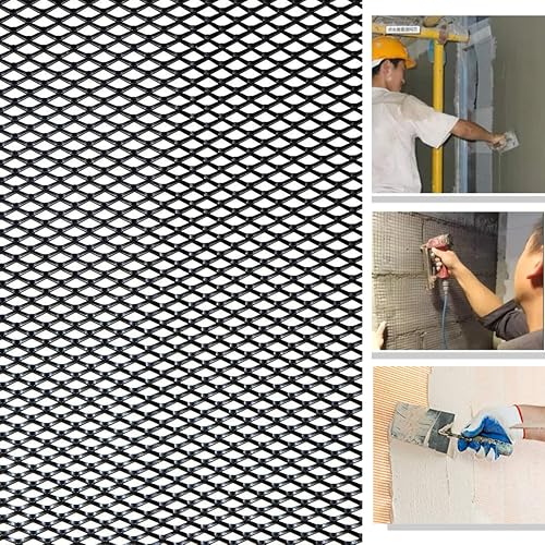 BUILDINGSHOP 80 GSM Recycled Plastic Chicken Mesh - Ideal for Plastering, Roof Waterproofing & Wall Repair