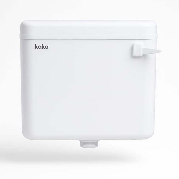 10 Liter Wall Mounted Flush Tank for Toilet | Side Lever, White