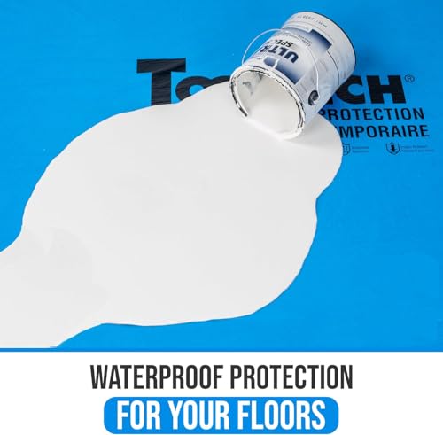 BUILDINGSHOP Floor Protection Sheet - Heavy-Duty Guard for Wood, Marble, and Tile Floors, Protects Against Paint Stains, Scratches, and Damage During Interior Projects