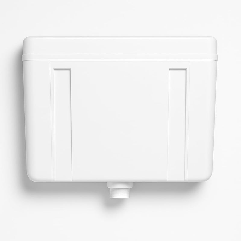 10 Liter Wall Mounted Flush Tank for Toilet | Side Lever, White - Image 3