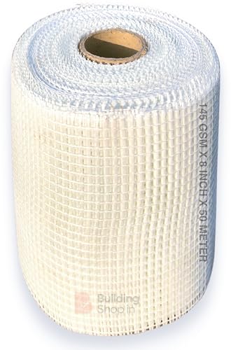 Buildingshop Fiber Mesh For Plastering 145 Gsm (8 Inch X 50 Meter) to