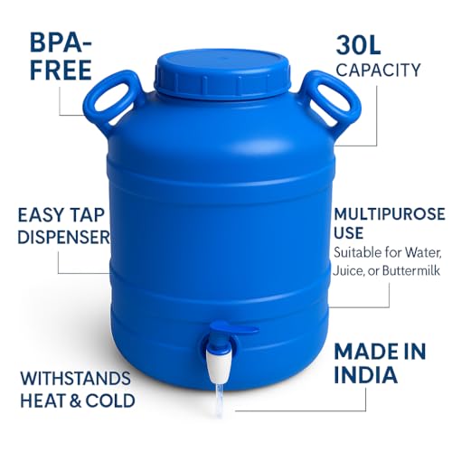 Water Dispenser 26L | Plastic Water Container with Tap - Image 6