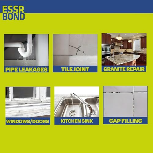 BUILDINGSHOP X E-SEAL Multi Surface Bonding Anti Leakage Agent - Tiles For Wall, Gap filler for walls and joints, Metal Repair Gel, Water Proof Glue For Roof Leakage