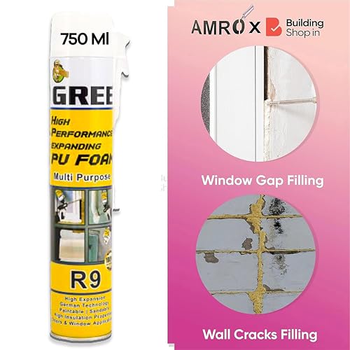 GREE Amro PU Foam Spray - DIY Expansion Foam for Gap Filling & Insulation - Image 4