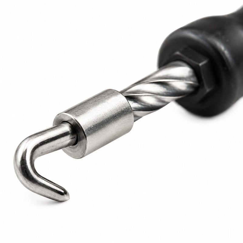 BUILDINGSHOP Rebar Wire Twister Tool for Construction — Semi Automatic Fast Hook Metal Wire Tying and Pulling Tool, Alloy Steel with Rubber Grip for Rebar Binding, Fencing, Concrete Slab Work