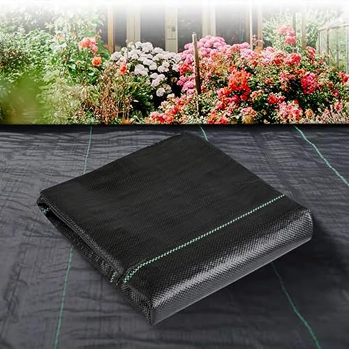 BUILDINGSHOP Weed Mat for Agriculture - 110 GSM (3 Meter X 5 Meter) Weed Block Gardening Mat, Landscape Fabric,Premium Durable Weed Blocker