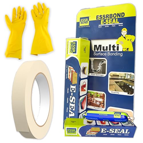 BUILDINGSHOP X E-SEAL Multi Surface Bonding Anti Leakage Agent - Tiles For Wall, Gap filler for walls and joints, Metal Repair Gel, Water Proof Glue For Roof Leakage