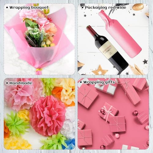 Buildingshop Bouquet Wrapping Sheet - (24 Inch X 28 Inch) Tissue Paper/Non Woven Fabric for Gift/Flowers Making Crepe Paper for Flower Making