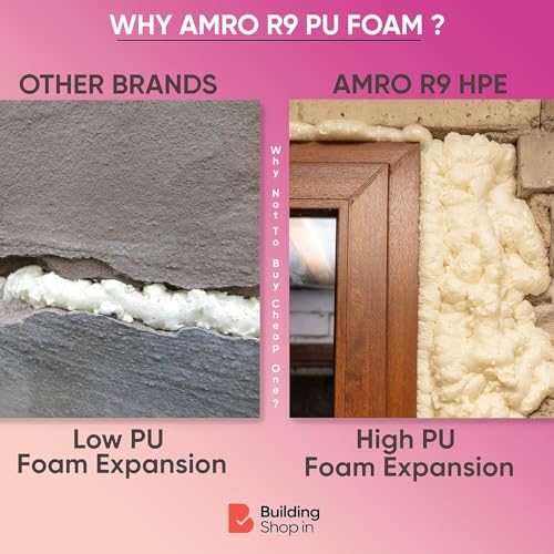 Buildingshop GREE AMRO Expansion PU Foam Straw Type Manual Use DIY Polyurethane Foam Spray - 500 ml Fills Gaps Easily