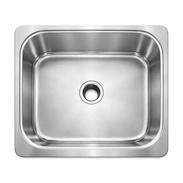 BUILDINGSHOP Premium Stainless Steel Kitchen Sink Combo Set with Drain Strainer,Waste pipe & Waste Coupling, Heavy Duty Single Bowl Sink, Rust-Proof, Deep Basin, Easy Drainage