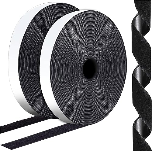 BUILDINGSHOP Velcro Tapes with Self Adhesive - (25mm Width) Nylon (Hook & Loop) Velcro Straps for Indoor or Outdoor Use - Used As Velcro Tapes for Mosquito Net Too