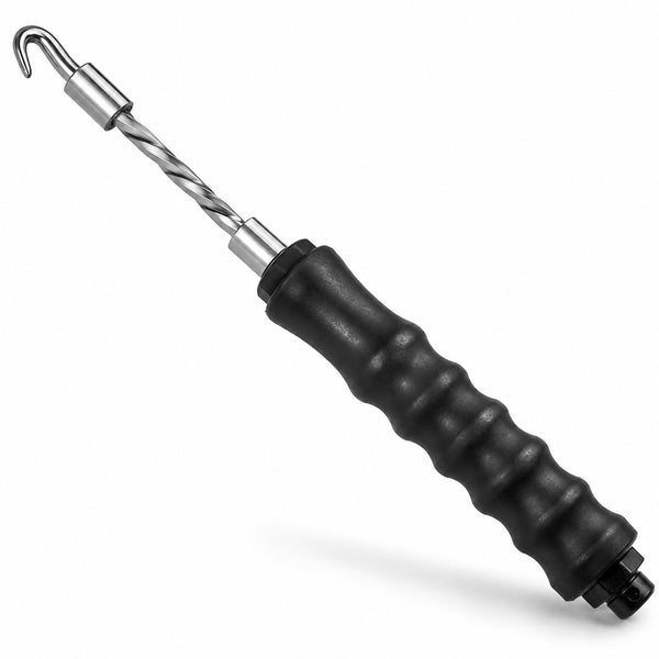BUILDINGSHOP Rebar Wire Twister Tool for Construction — Semi Automatic Fast Hook Metal Wire Tying and Pulling Tool, Alloy Steel with Rubber Grip for Rebar Binding, Fencing, Concrete Slab Work