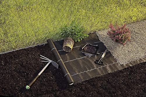 BUILDINGSHOP Weed Mat for Agriculture - 110 GSM (1 Meter X 50 Meter) Weed Block Gardening Mat, Landscape Fabric,Premium Durable Weed Blocker Cover,Outdoor Gardening Weed Control