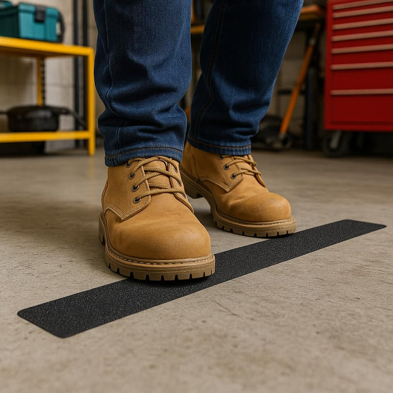 Anti-Skid Tape | Heavy-Duty Non-Slip Safety Grip Roll (Black) - Image 2