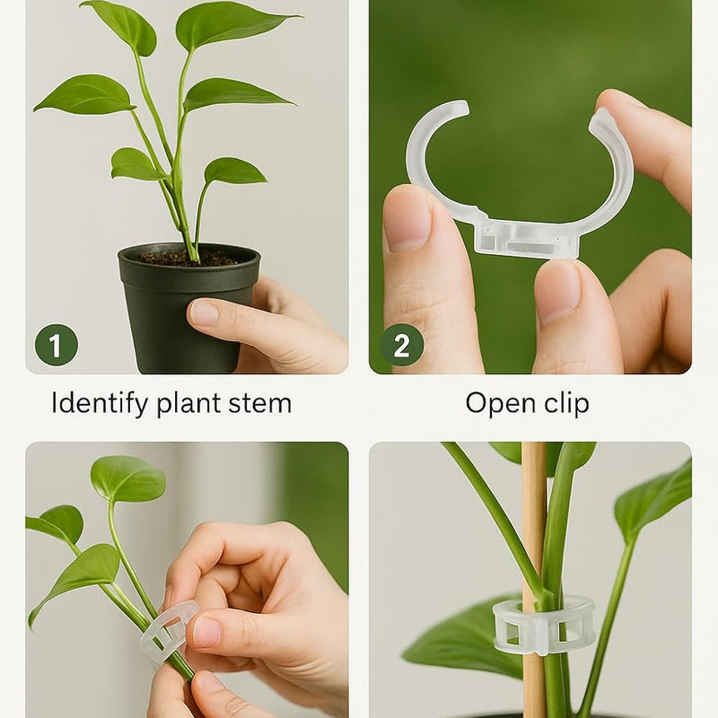 BUILDINGSHOP Plant Support Clips | Reusable Garden & Trellis Clips