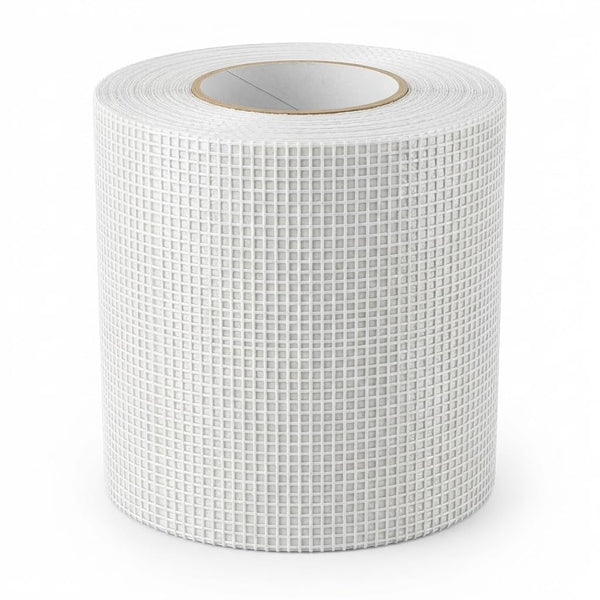 Buildingshop Fiber Mesh Drywall Tape | 60 GSM Self-Adhesive Glass Fiber Mesh Tape for Wall Crack Repair, Drywall Joints, Plastering & Waterproofing