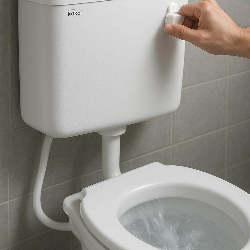 10 Liter Wall Mounted Flush Tank for Toilet | Side Lever, White - Image 8