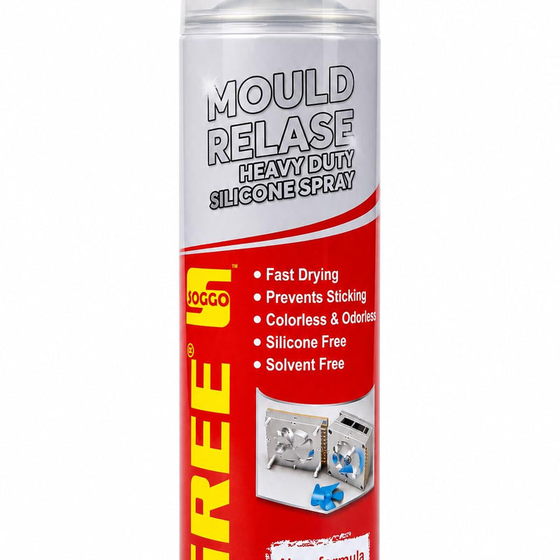 BUILDINGSHOP Heavy Duty Mould Release Spray 550ml | Fast Drying | Industrial Anti-Stick Lubricant for Plastic, Rubber & Metal Moulds