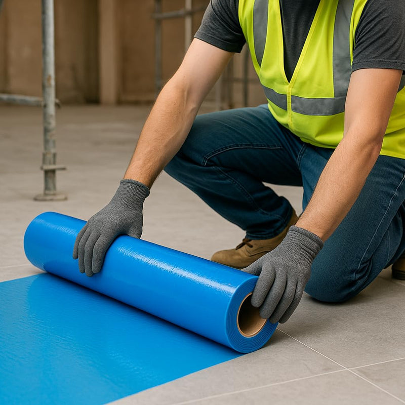 Floor Protection Film | Self-Adhesive Surface Protection Roll (610mm x 100m) - Image 2