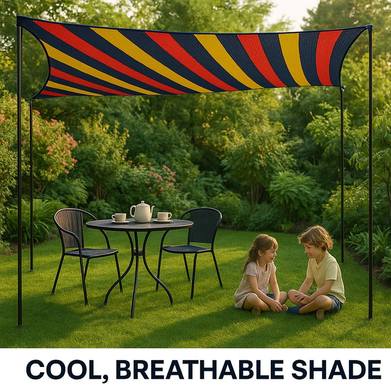 Buildingshop Shade Net for Balcony & Garden | UV Protection, Reusable
