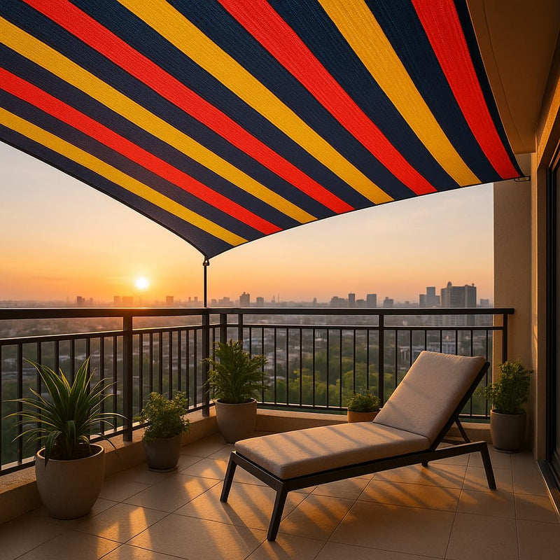 Buildingshop Shade Net for Balcony & Garden | UV Protection, Reusable