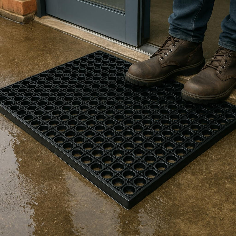 Heavy Duty Rubber Hollow Mat 22mm Thickness, Anti-Slip, Waterproof Industrial... - Image 2