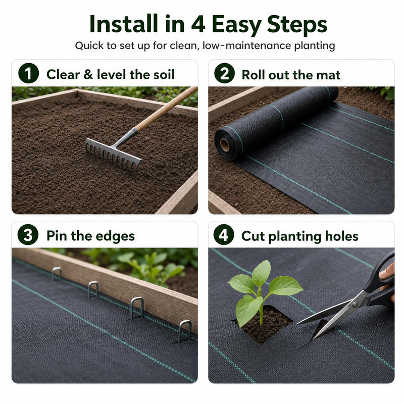 75 GSM (Lightweight Economical Quality) Weed Mat