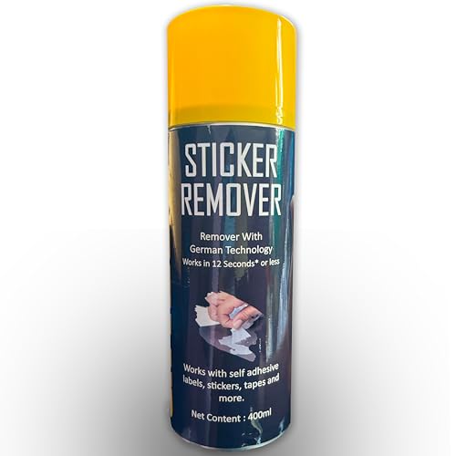 Buildingshop Sticker Remover - 400 ML Powerful Adhesive Dissolver for Easy Sticker Removal on Glass, Plastic, Metal - Quick Drying Formula Adhesive Remover for Home and Office Us