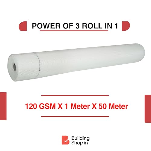 Buildingshop 70, 120, 160 Gsm Roll Glass Fiber for Plastering/Concrete Precast: Polypropylene Solution