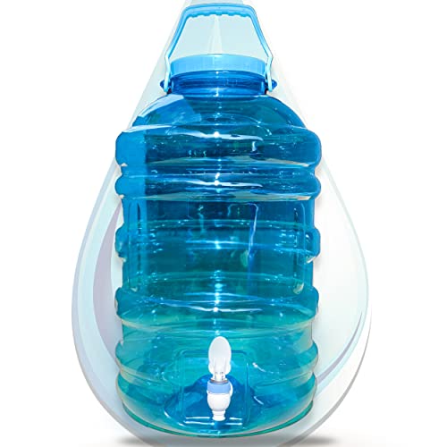 Buildingshop Portable Plastic Water Dispenser for 20 Litre Bottle/Water Camper Jar/Hot/Cold Water Jug with Strong Water Tap