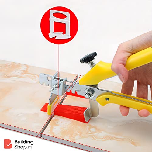 Buildingshop Tile Leveling System (3MM / Pack of 1000) Spacers Tile Leveler Clips DIY Tile Leveler Spacers for Professional Floor Tiles, Ceramic Tile and Stone Installation. (3 MM, 1000)