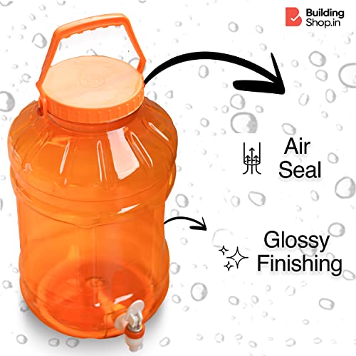 Buildingshop Portable Mini Water Dispenser for 10 Litre Bottle/Water Camper Jar/Hot/Cold Water Jar with Strong Water Tap