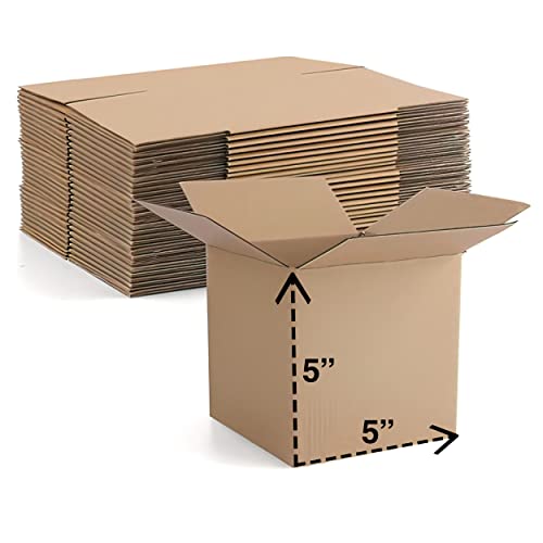 Ecom Packers Cardboard Box For Packing/Packaging Materials For Small Business Hard Coated 3 Ply Carton Boxes 5(L) X 5(B) X 5(H) (Pack Of 50)