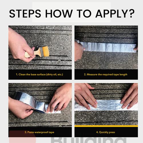 Buildingshop Aluminum Waterproofing Tape: Super Strong Roof Leak Repair Solution