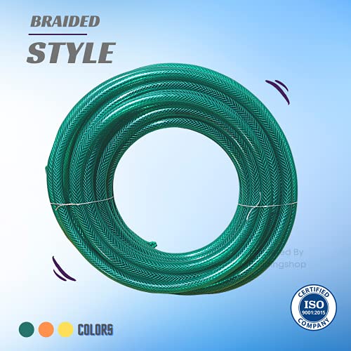 Buildingshop Flexible/Rubber/PVC Braided High Pressure Water Pipe For Garden,Plants Watering | Home, Bike, Car Washing | Pump, Motor Pipes(Size : 0.75 inch/Length : 15 Meter)