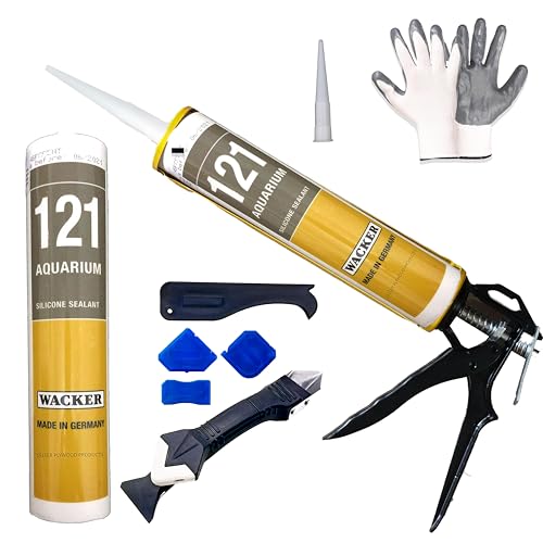X Wacker 121 Aquarium Silicon Glue Sealant and Gap Filler
