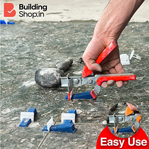 Buildingshop Tile Leveling System (3MM / Pack of 1000) Spacers Tile Leveler Clips DIY Tile Leveler Spacers for Professional Floor Tiles, Ceramic Tile and Stone Installation. (3 MM, 1000)