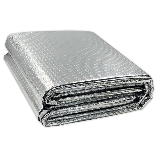 BUILDINGSHOP 8mm Aluminium Heat Insulation Silver Bubble Sheet for Roof Shield, Summer Radiant Barrier